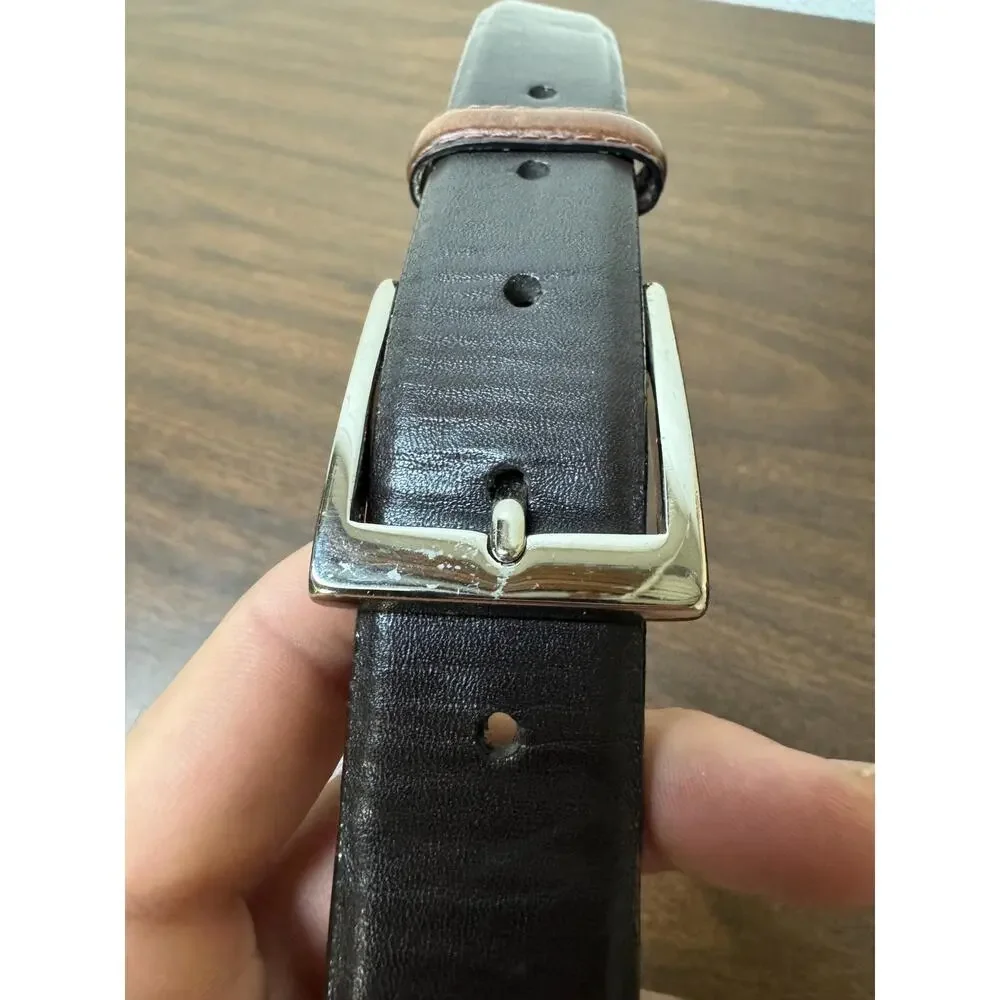 Vintage W Kleinberg signed leather belt mens size 36